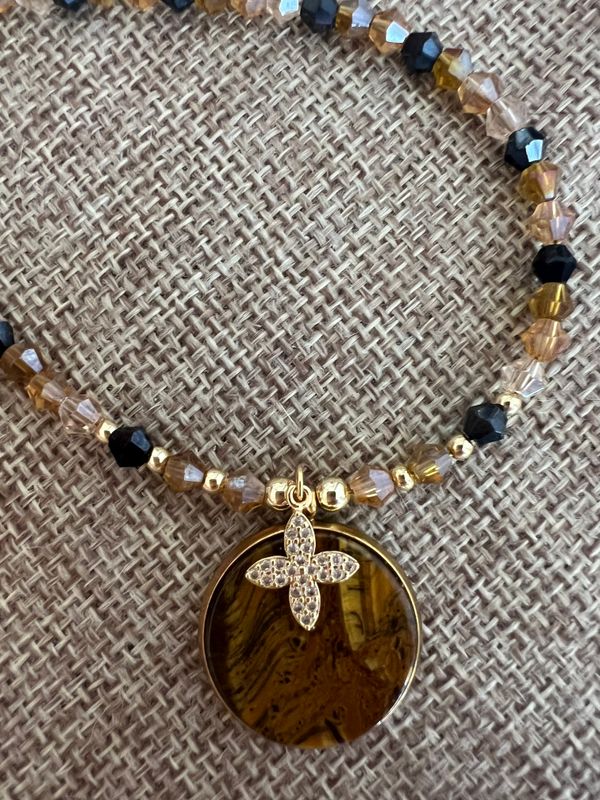 Collier Capri topaze