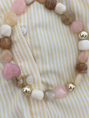 Collier Copacabana baby pink