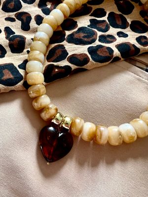 Collier Loulou beige
