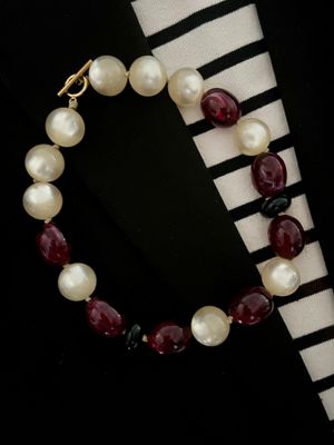 Collier Châtel grenat