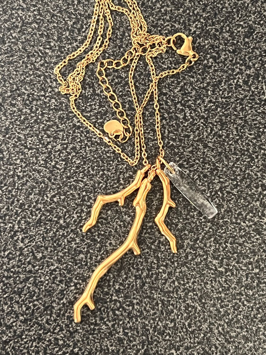 Collier Cristal corail