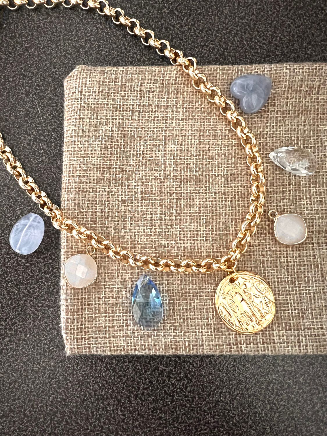 Collier Hope bleu gris