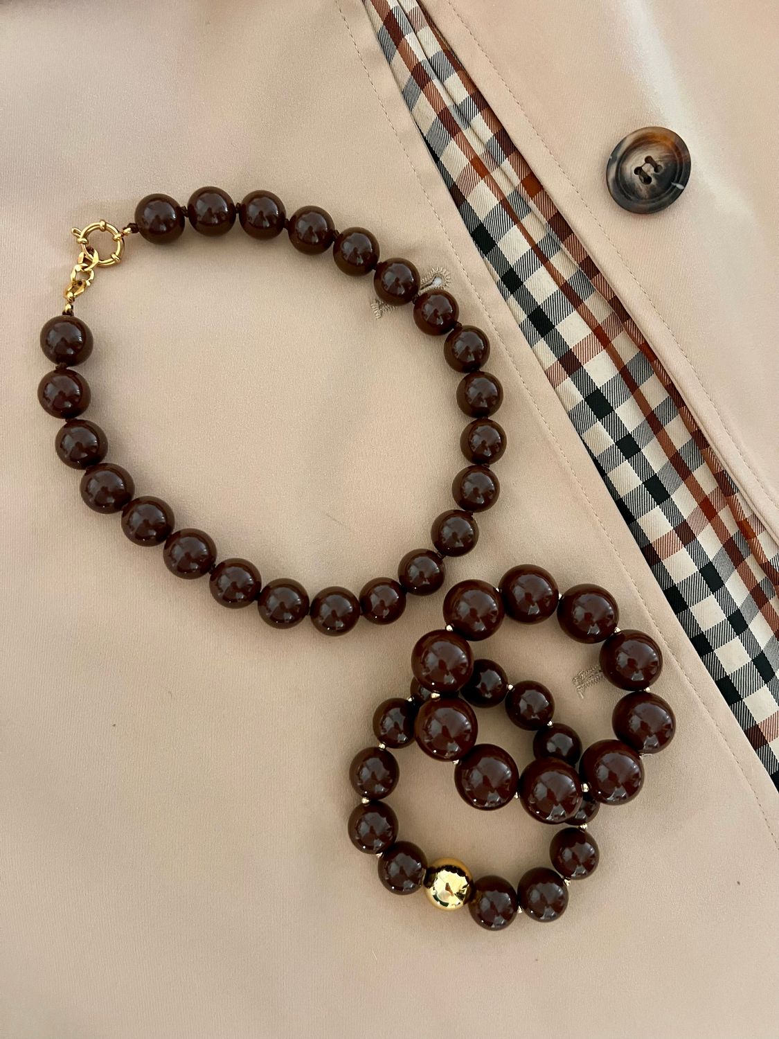 Collier Garance chocolat