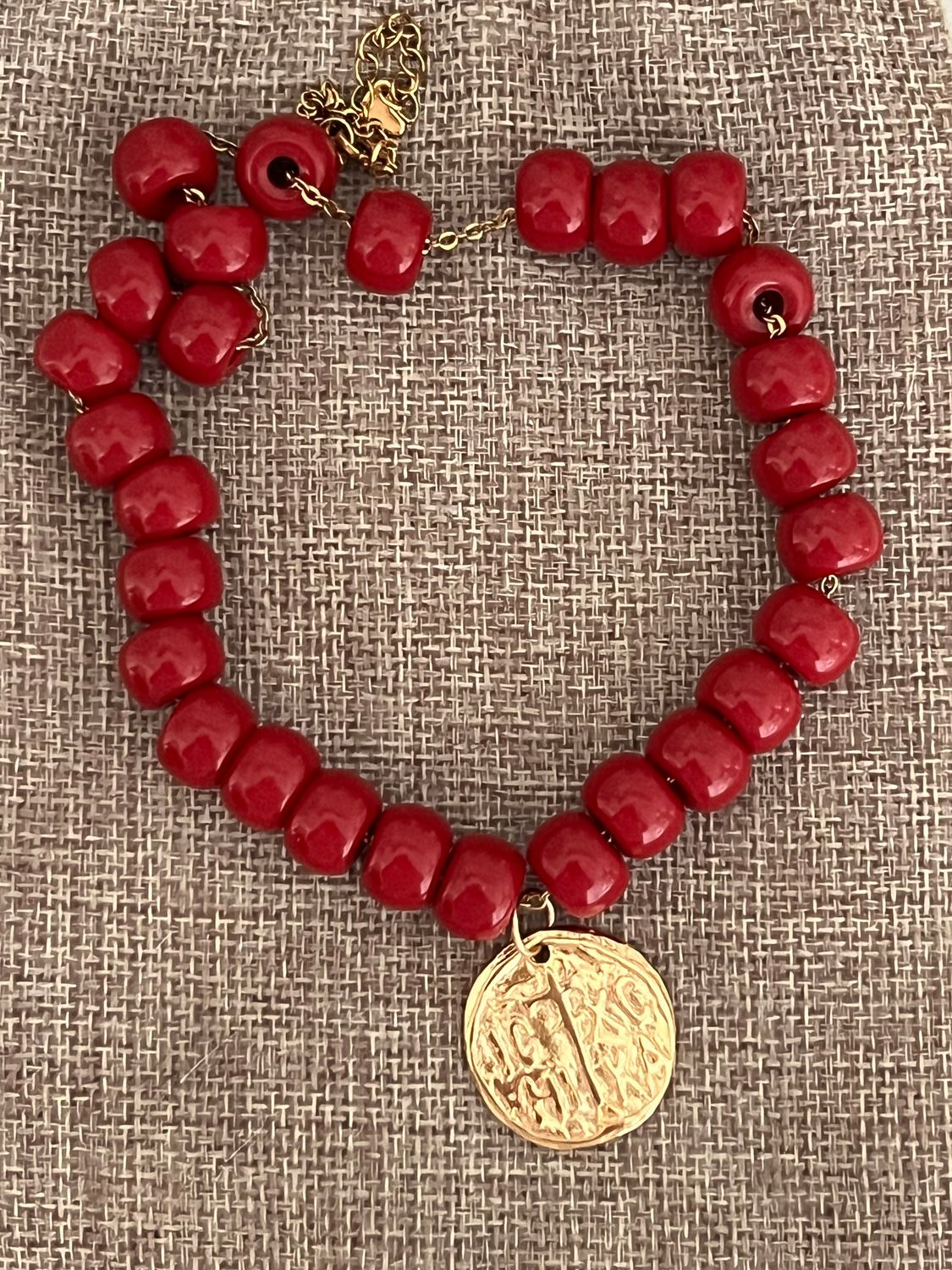 Collier Loulou cerise