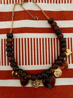 Collier Loulou choco &amp; charms