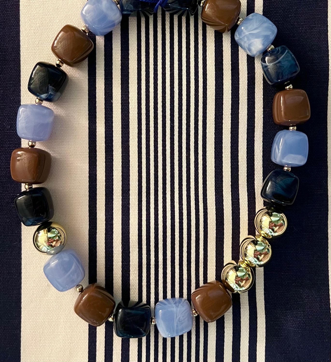 Collier Amalfi trio ice blue