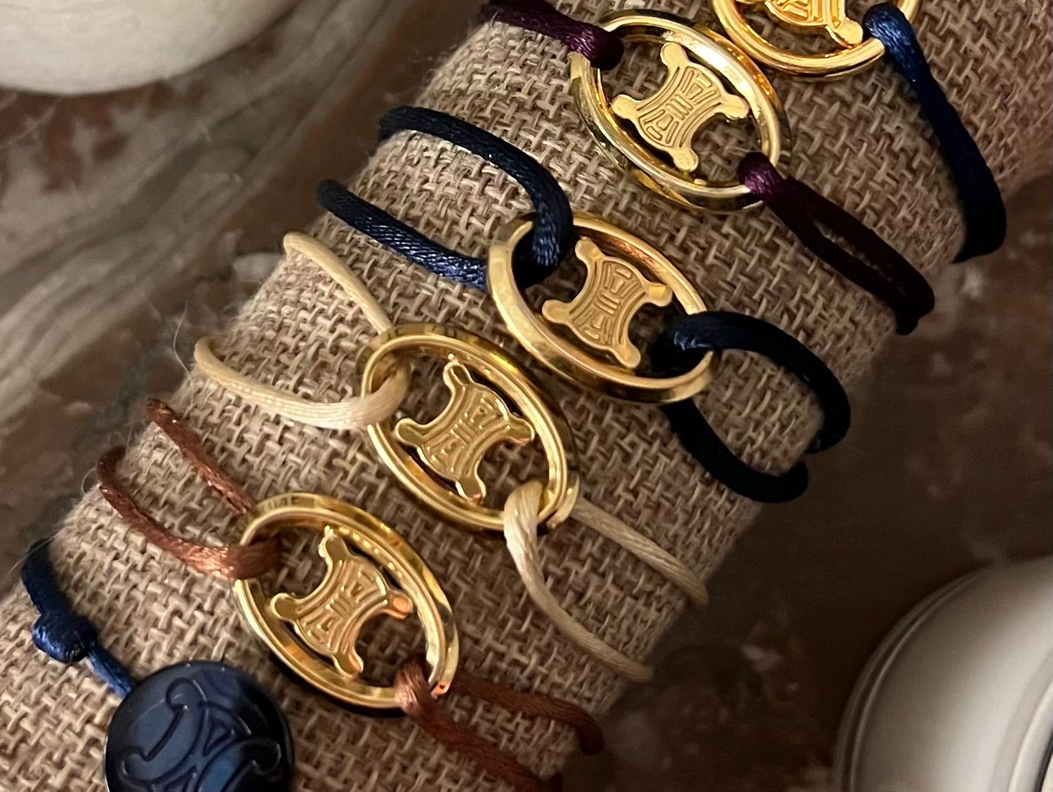 Bracelet cordon upcyclé Céline