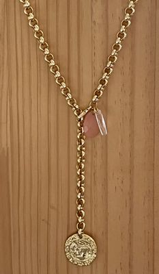 Collier Lilou calcédoine rose