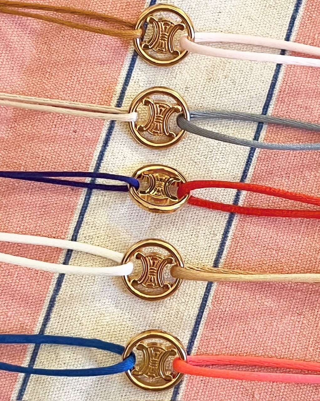 Bracelet cordon upcyclé Céline