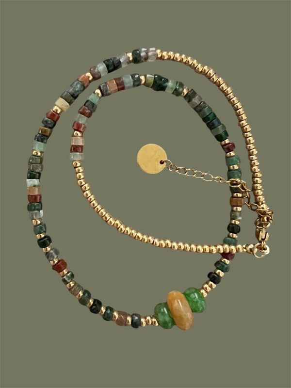 Collier Bali topaze jaune