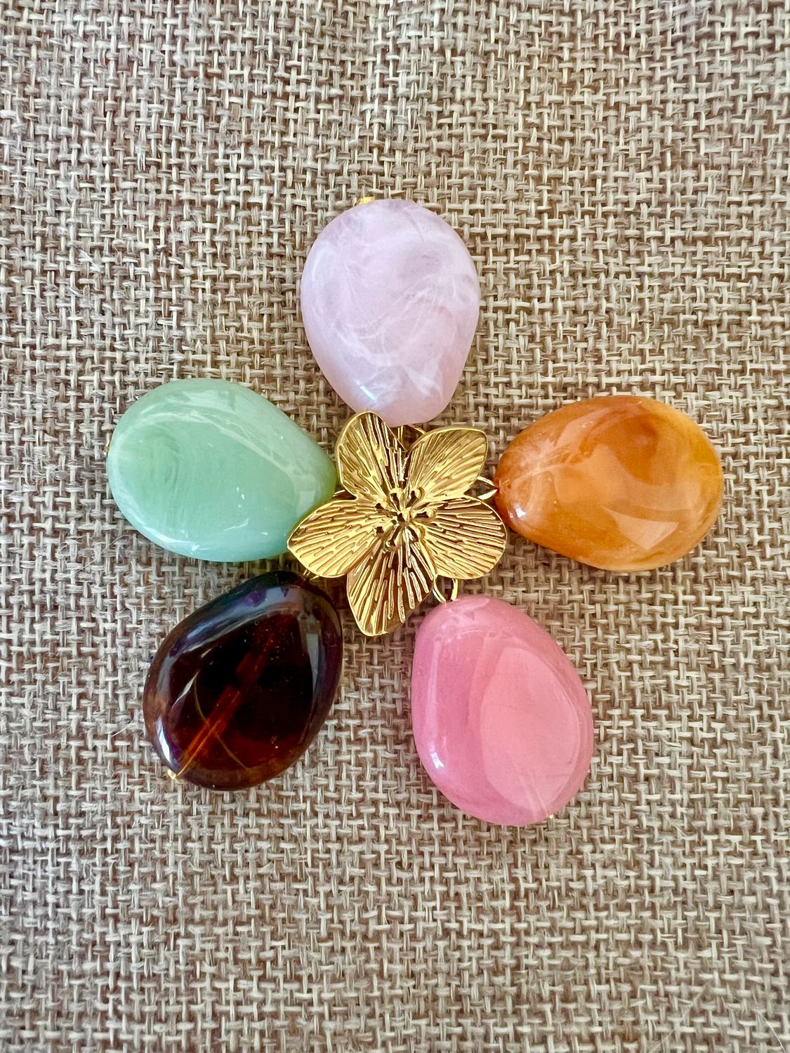 Boucles d’oreilles Fleur, Couleur: Baby pink