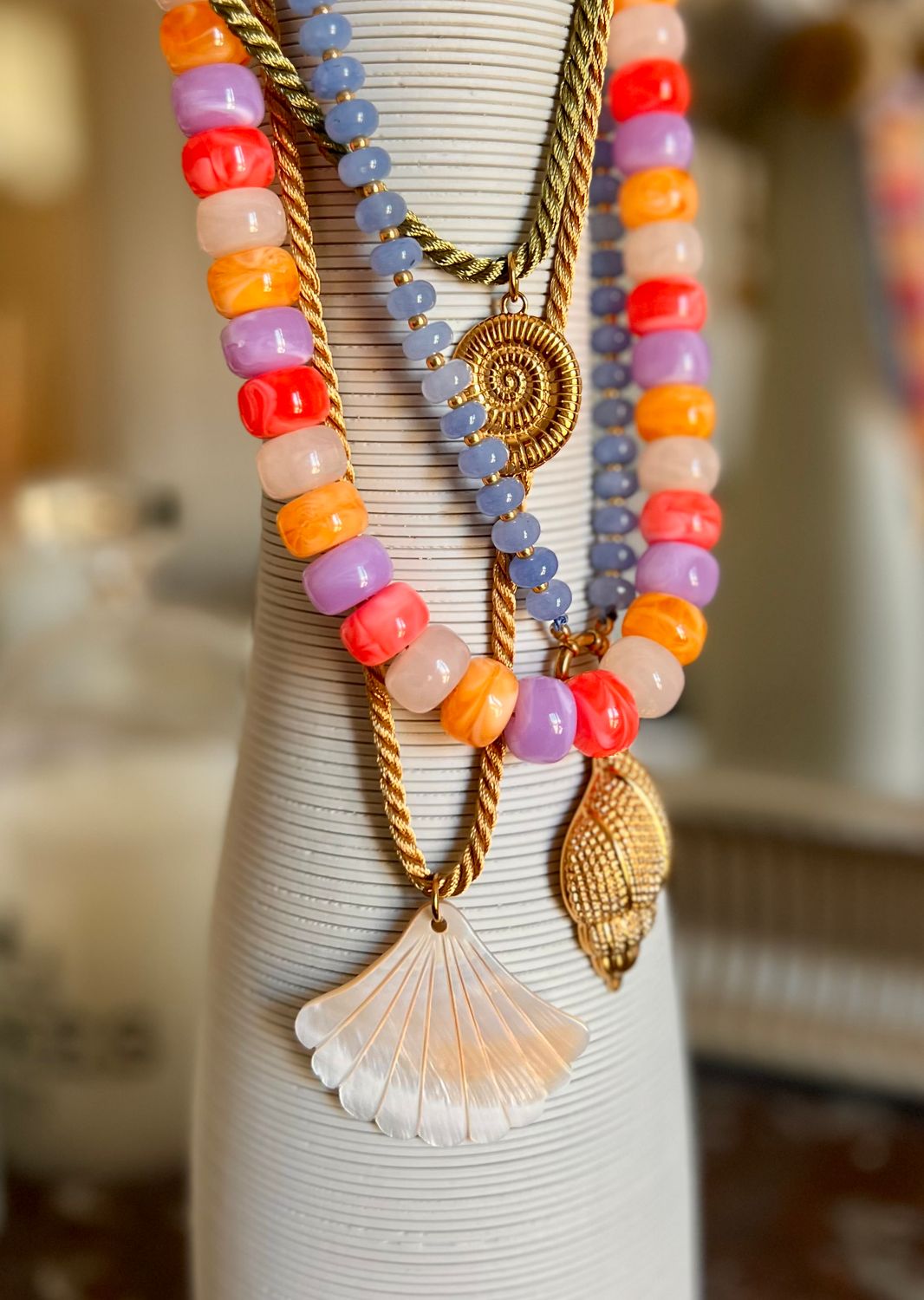 Collier Morgane corail