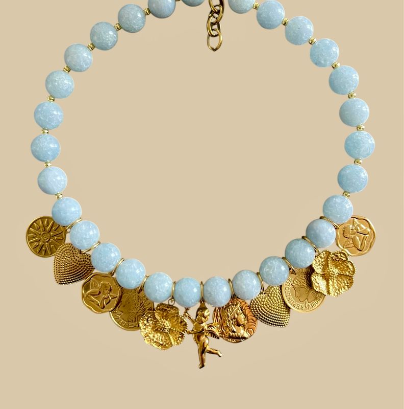 Collier Océane &amp; breloques