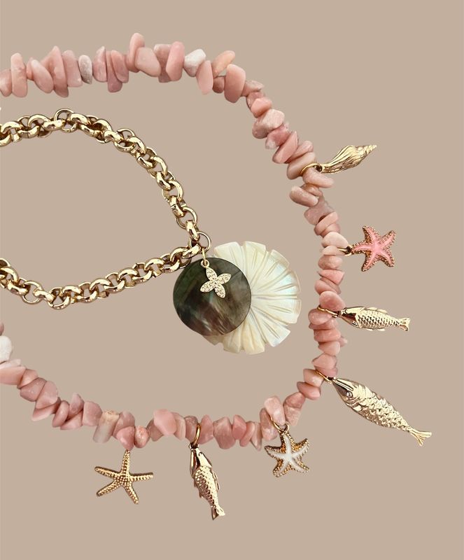 Collier Rose des sables
