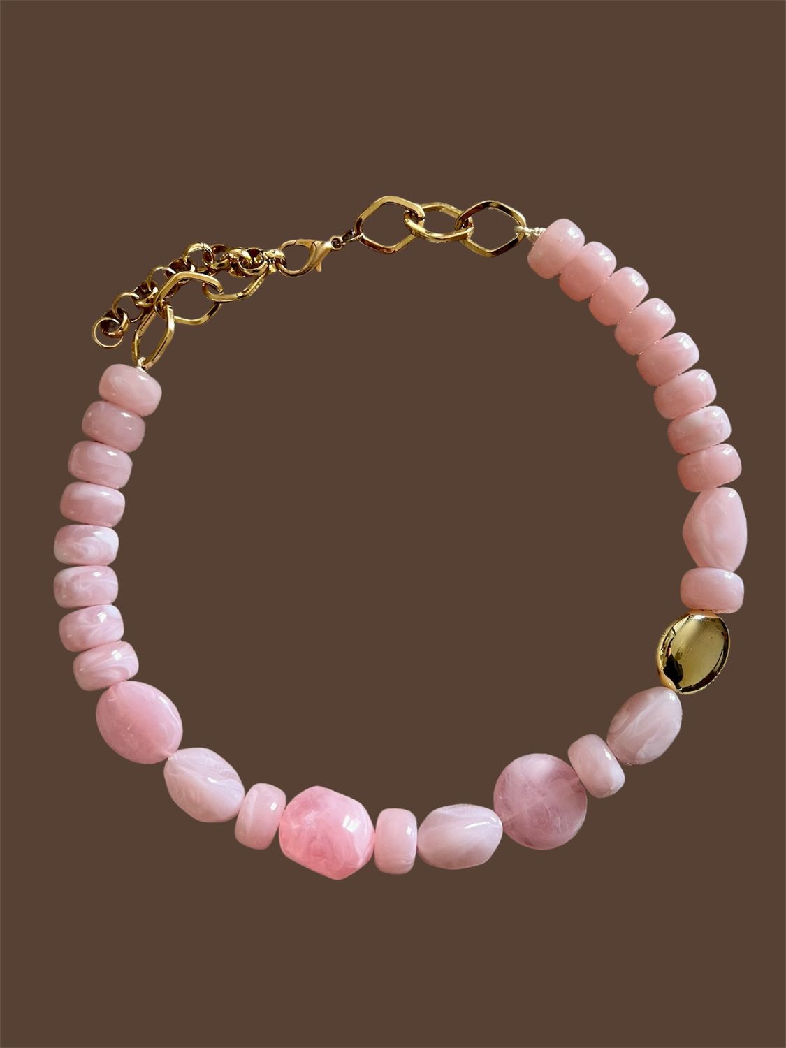 Collier Loulou baby pink