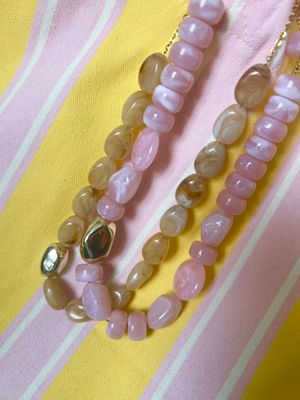 Collier Loulou baby pink