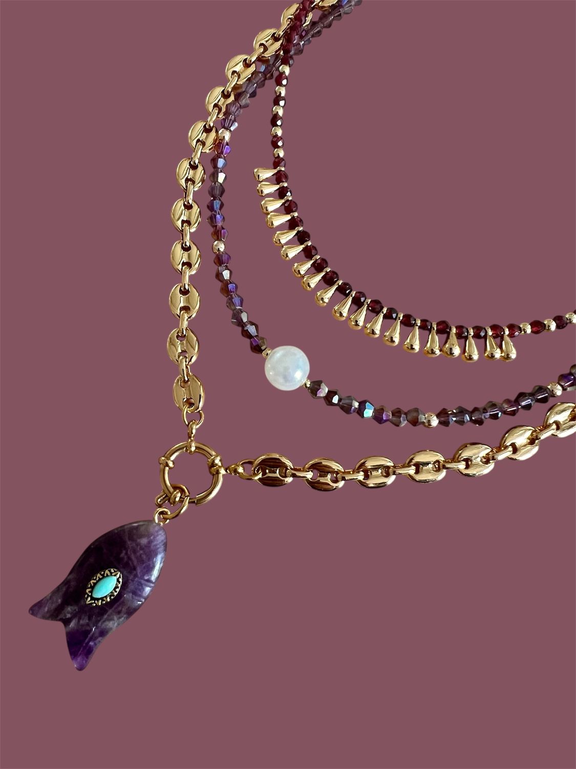 Collier Alma améthyste