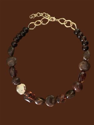 Collier Loulou chocolat