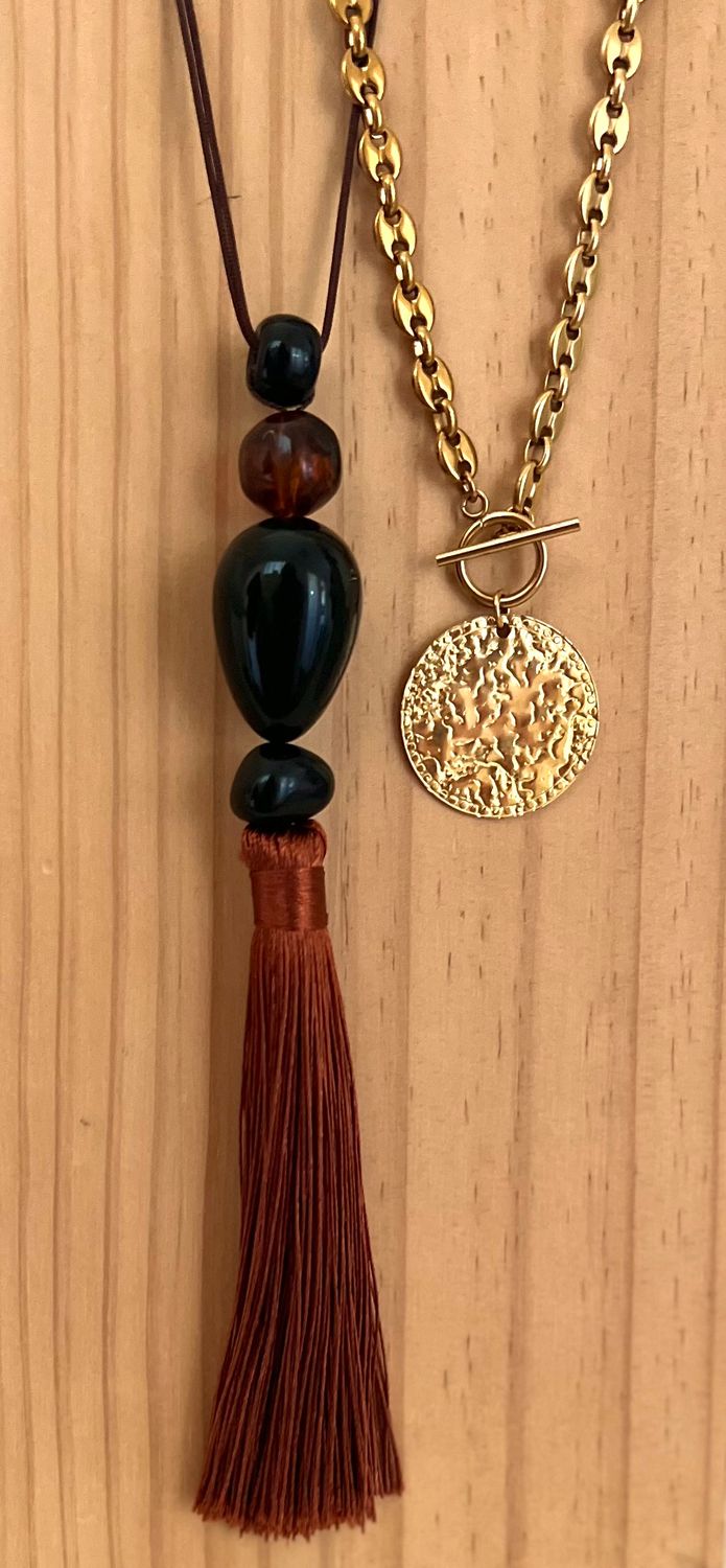 Collier Alma médaillon