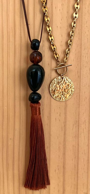 Collier Alma médaillon