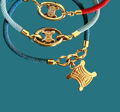 Bracelet upcyclé Céline Triomphe