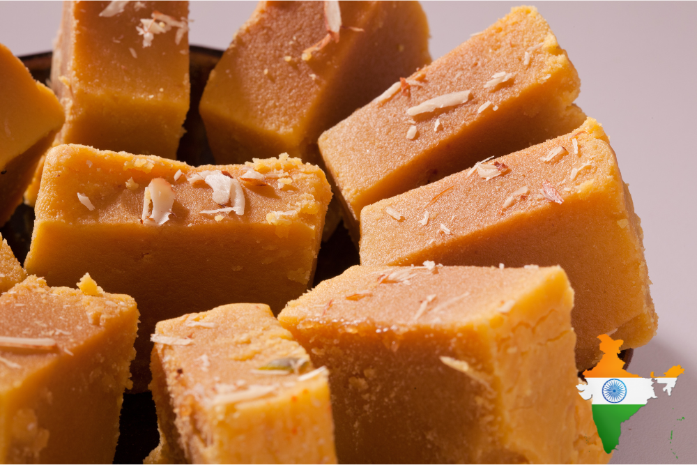 Frische Besan Barfi (Kichererbsen Mehl) 400g