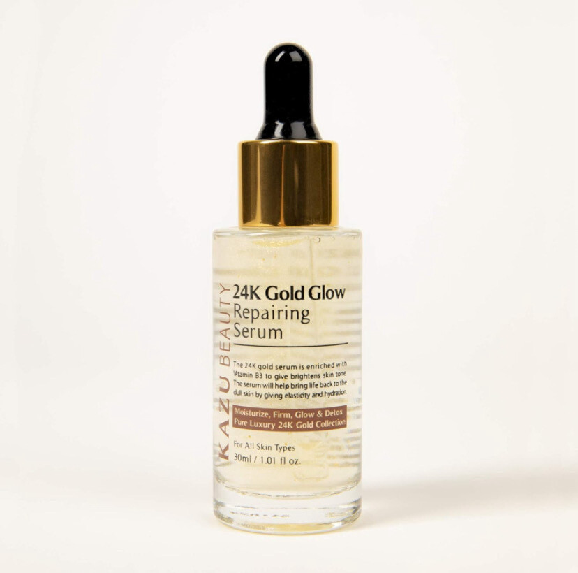 KAZU 24K Gold Glow Repairing Serum 30ml ( From Korea )
