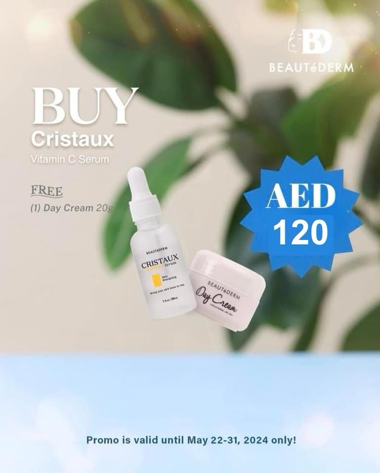 Cristaux Vitamin C Serum- Free day Cream 20g