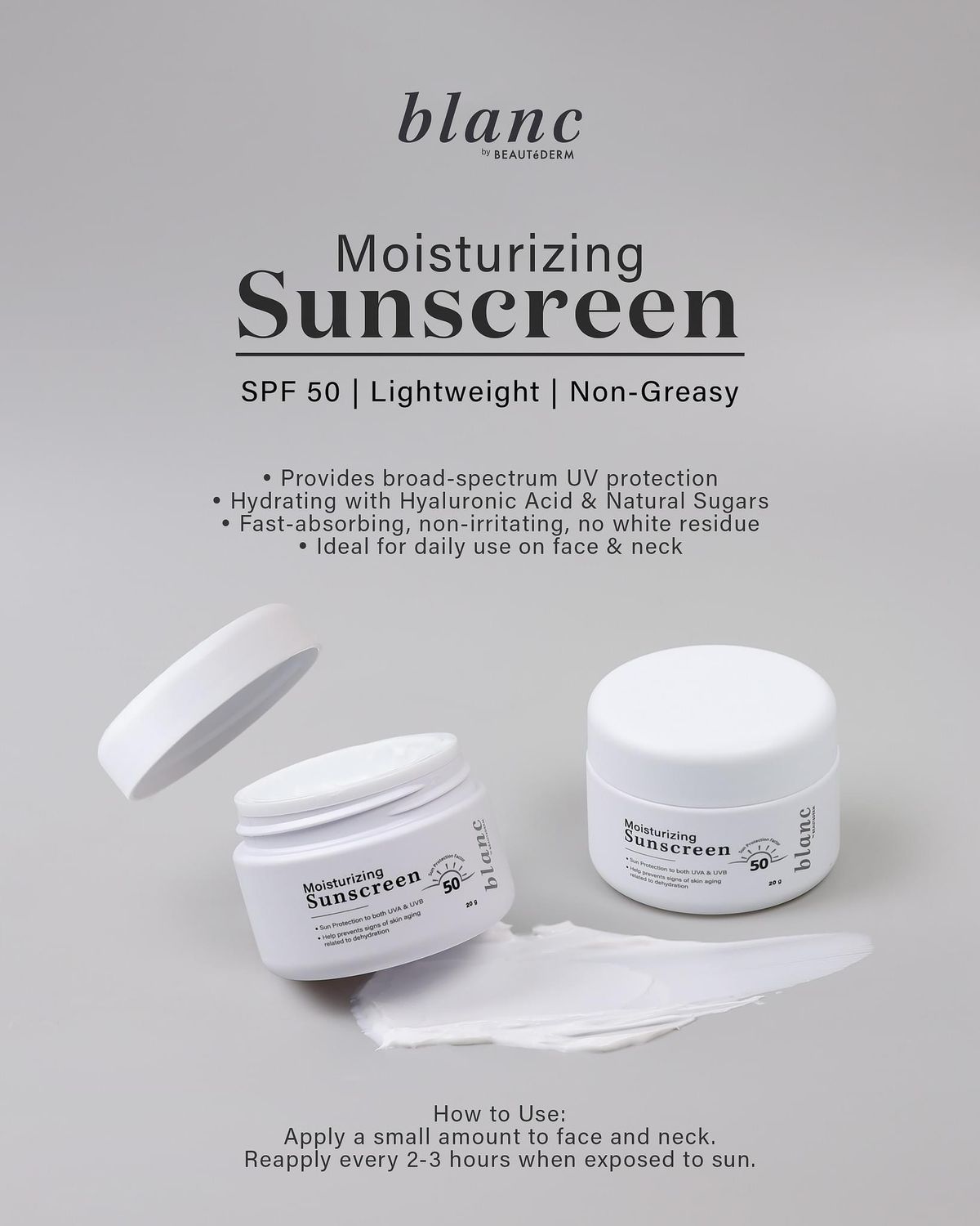 Blanc Moisturizing Sunscreen Cream