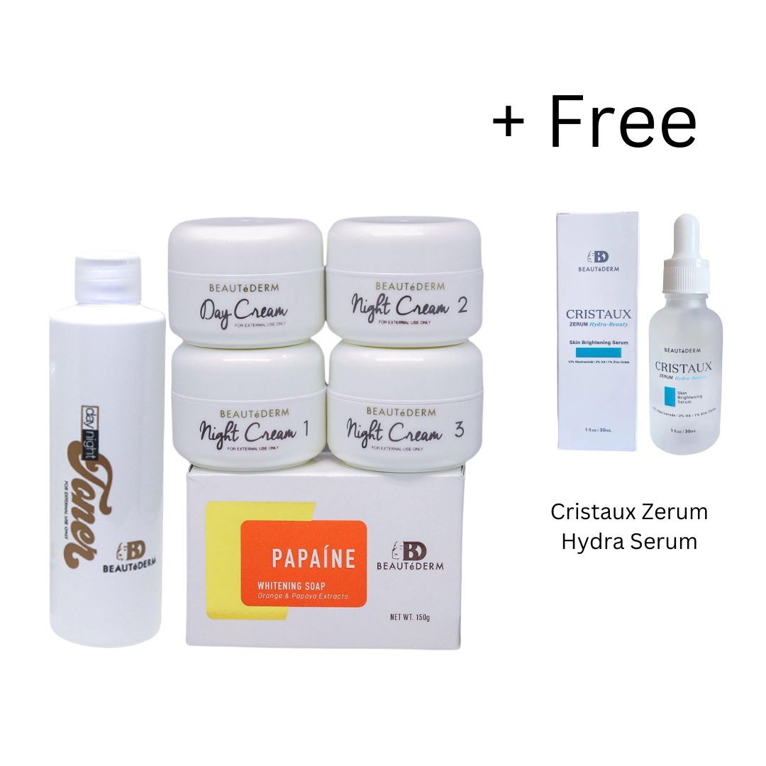 Beautederm Regular Set with Free Cristaux Zerum Hydra Serum (30ml)