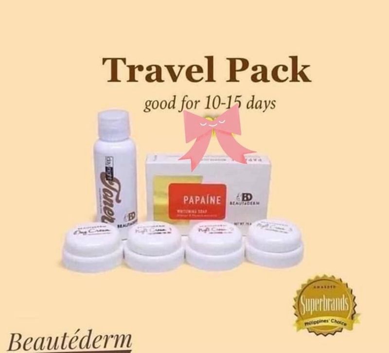 Beautederm Travel set (Freebie- Beautederm Pouch)