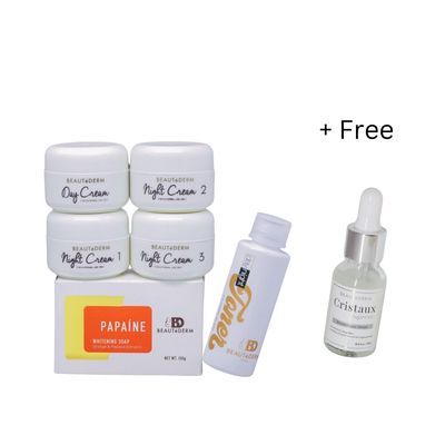 Beautederm Regular Set with Free Cristaux Vitamin C Serum (30ml)