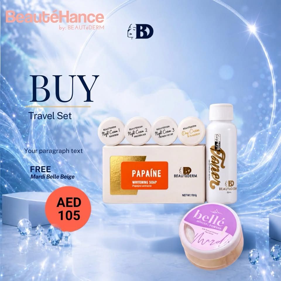 Travel set With Freebie - Belle Powder (Beige)