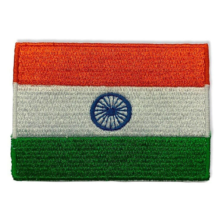 Iron-On Embroidered Indian National Flag Patch