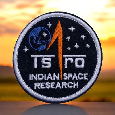 🚀 ISRO Mission Patch – Embroidered Tribute to India’s Space Pioneers