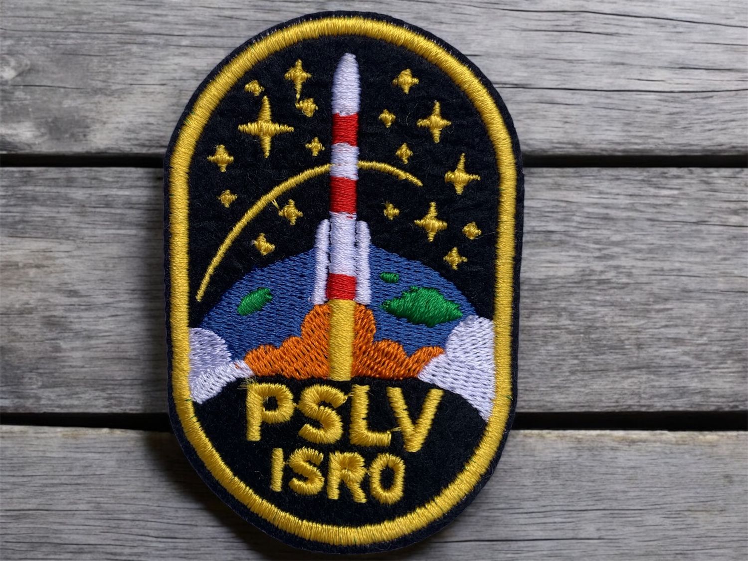 🚀 PSLV Launch Patch – ISRO’s Iconic Rocket in Flight