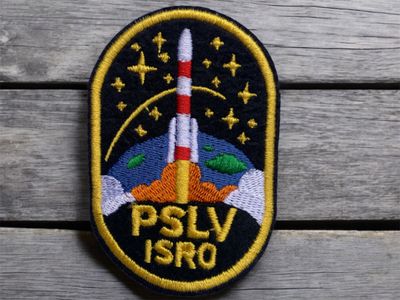 🚀 PSLV Launch Patch – ISRO’s Iconic Rocket in Flight