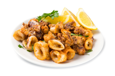 Gebratener Tintenfisch