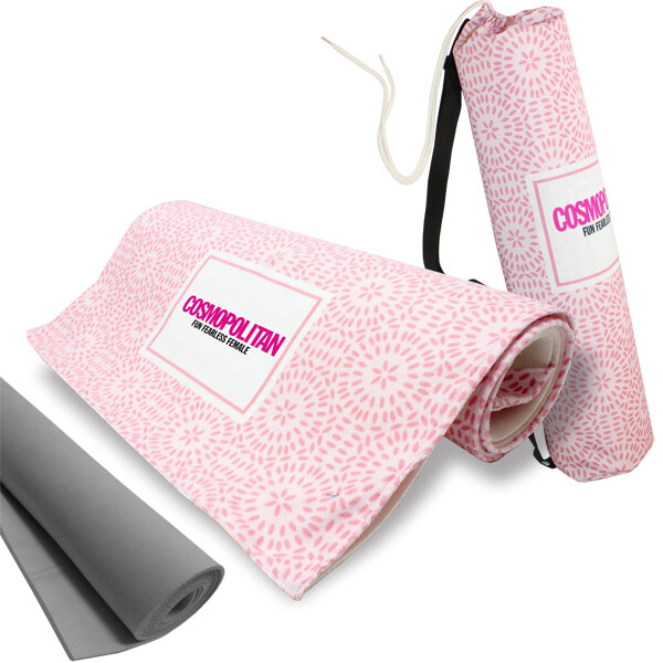 Yoga Mat Towel with Carry Bag + FC print