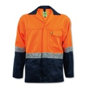 Premium Navy/Orange Reflective Mining Shirt