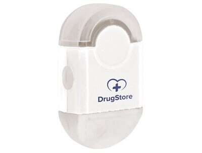 Duo Eraser And Sharpener - White - Solid White Only
