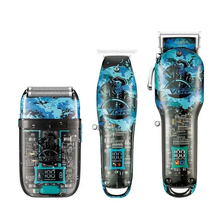 3.2. Sense14 VGR Tondeuse Combo Set | Tondeuse | Trimmer | Scheerapparaat | Compleet 3 in 1 | Draadloos Scheren | LED-Display