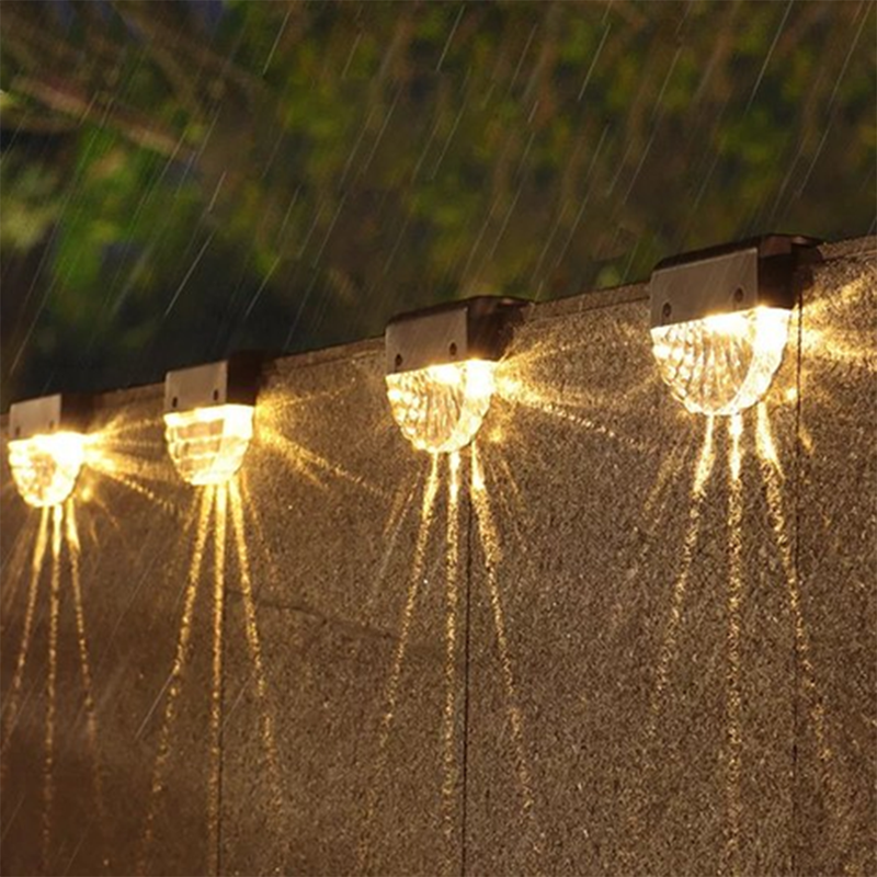 1. Sense14 – Buitenlamp Dag Nacht Sensor – 4 stuks - Warmlicht – Balkon, Wand of Leuning - Tuinverlichting - Buitenlamp met Schemersensor