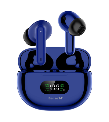 Sense14 J96 - Complete Draadloze Oordopjes - BLAUW - In-ear Oordopjes – Earbuds – Bluetooth Oortjes – Zweetbestendig – Draadloze Oortjes