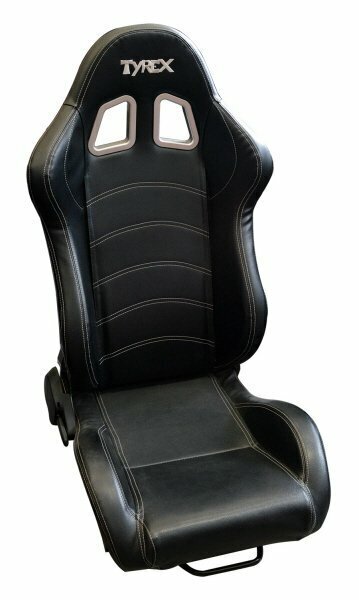 Siège TYREX sport en cuir noir