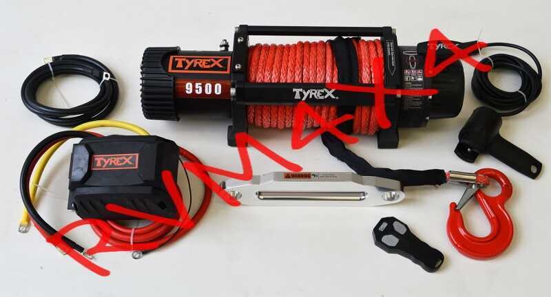 treuil Tyrex 9500lb corde synthétique