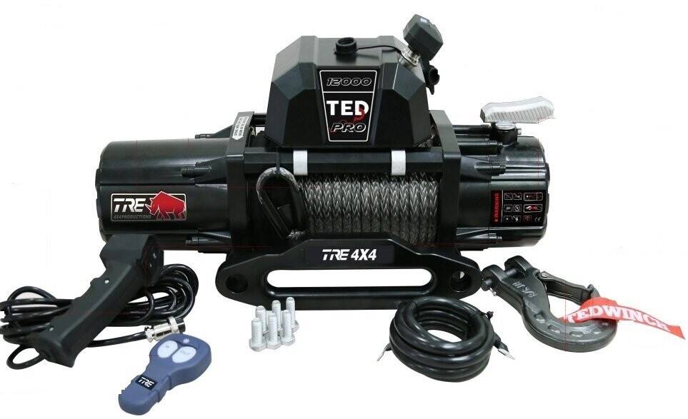 treuil Tre4x4 12000lbs corde synthétique