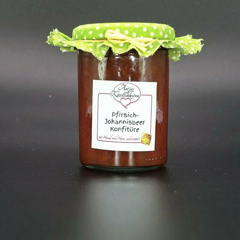 Pfirsich-Johannisbeer Fruchtaufstrich Pfirsich-Johannisbeer Fruchtaufstrich
