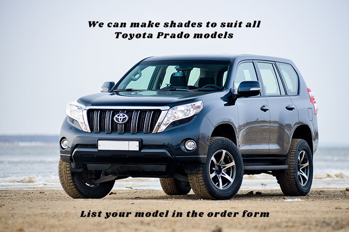 Toyota Prado Insulated sun shades