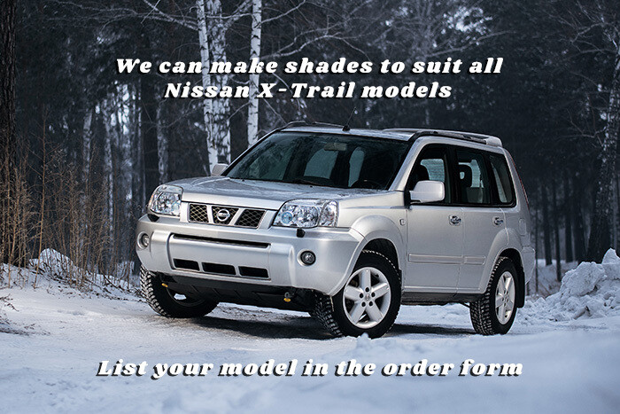 Nissan X-Trail Insulated sun shades